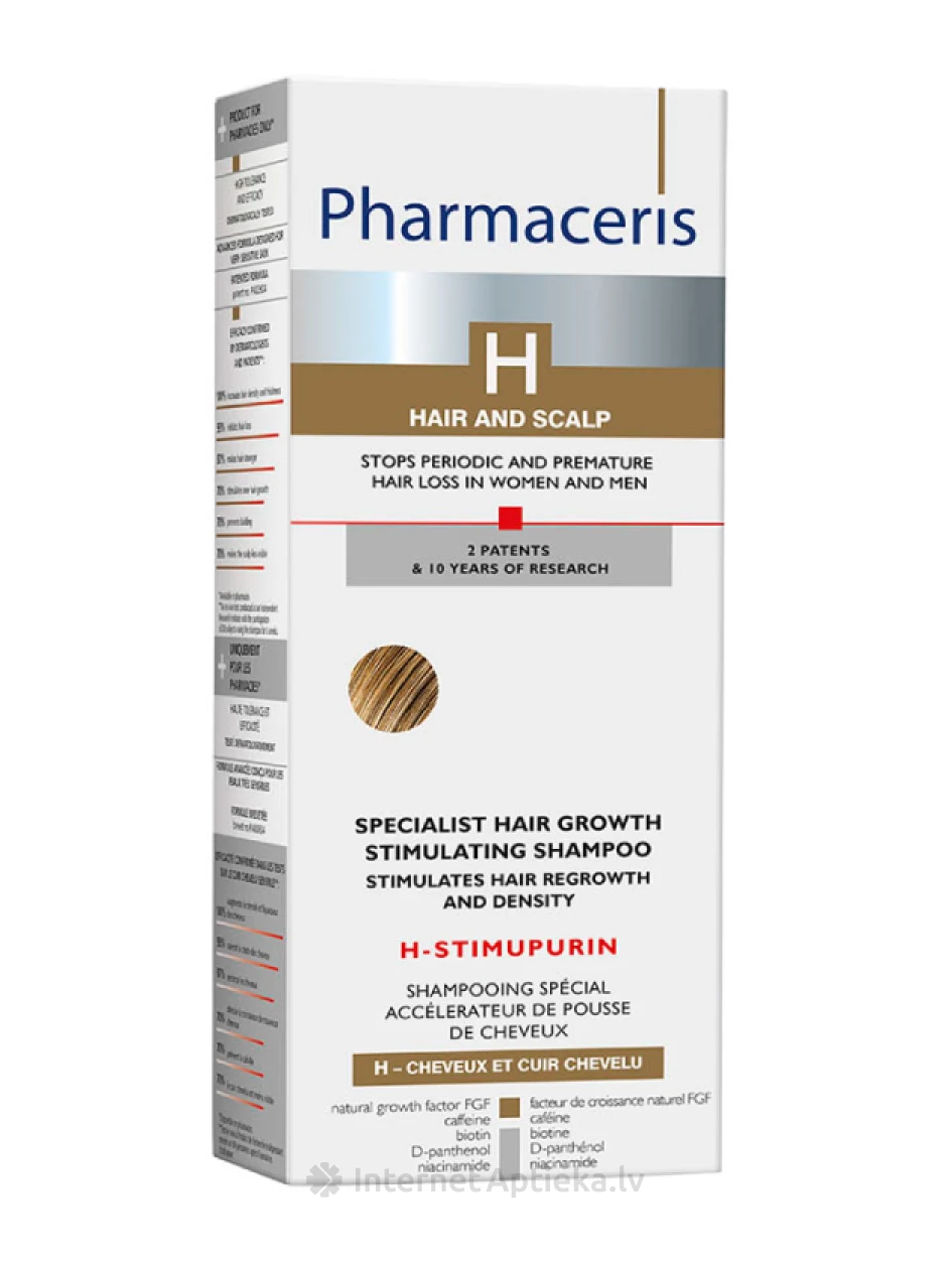 Pharmaceris H-Stimupurin šampoon juuste väljalangemise vastu, 250 ml | internetaptieka.lv