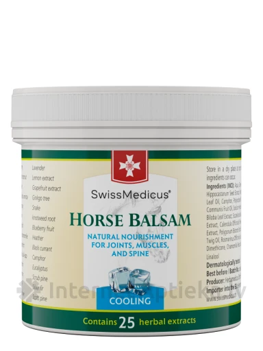 Herbamedicus Horse balsam Atvēsinošs zirgu balzams, 125 ml | internetaptieka.lv