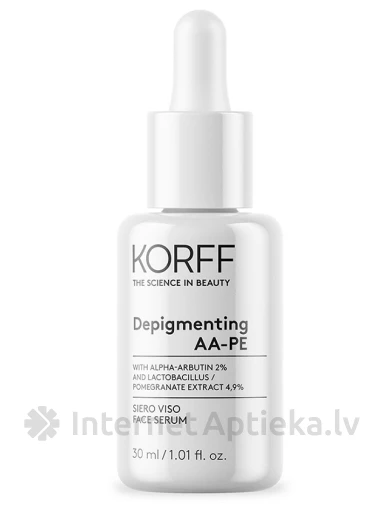 KORFF DEPIGMENTING AA-PE serums sejai, 30 ml | internetaptieka.lv