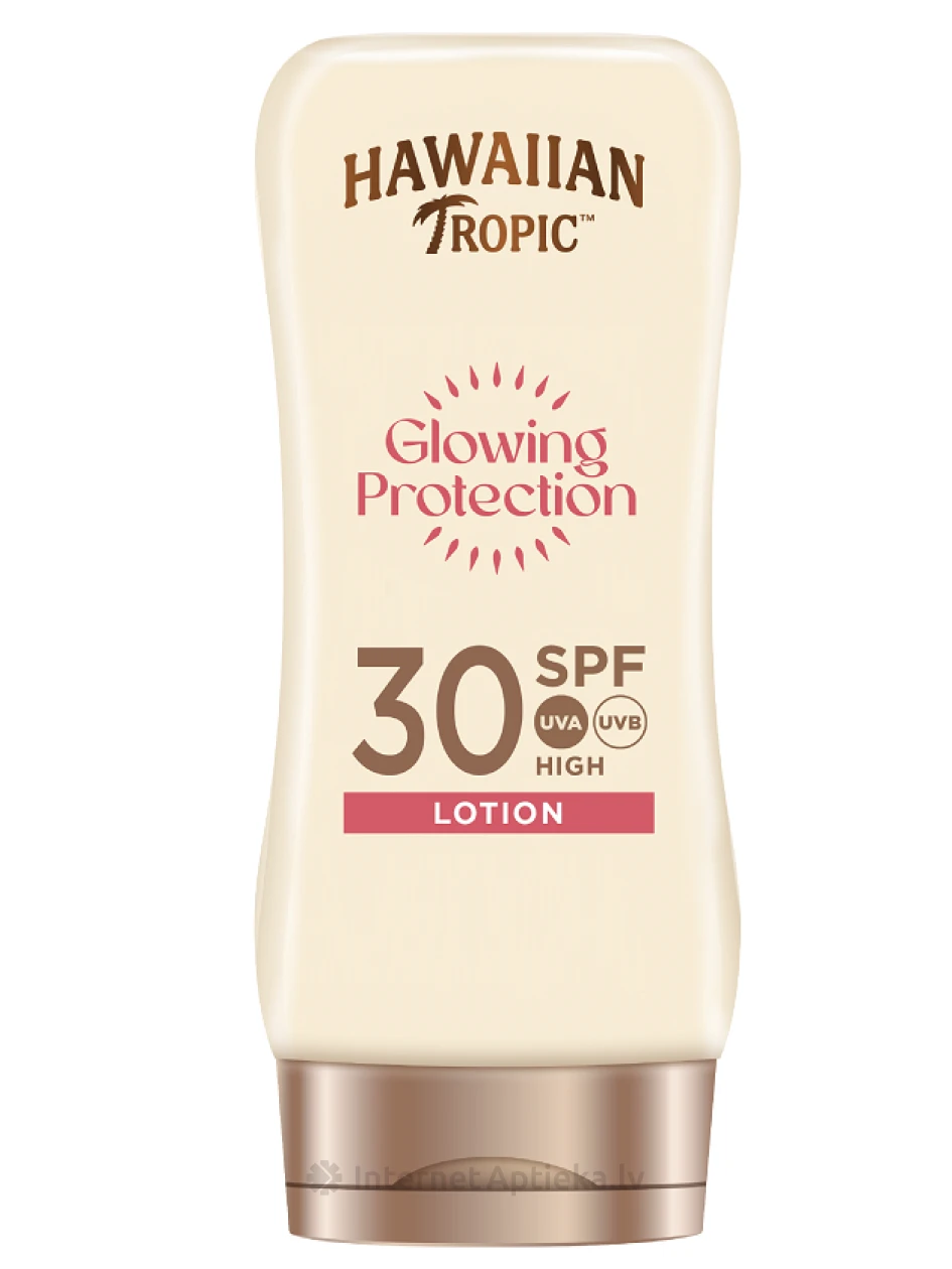 Hawaiin Tropic Sauļošanās emulsija glowing protection SPF30, 180 ml | internetaptieka.lv