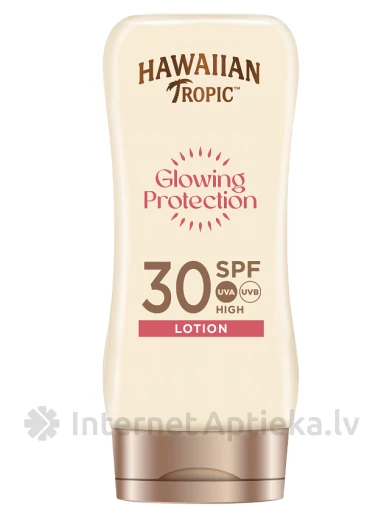 Hawaiin Tropic Päikesekaitse emulsioon glowing protection SPF30, 180 ml | internetaptieka.lv