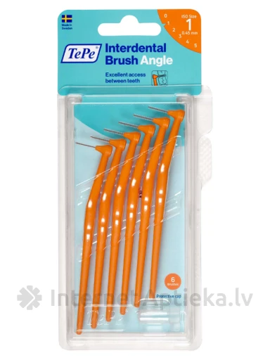 TePe Interdental Brush Angle hambavaheharjad 0,45 mm, oranž, 6 tk | internetaptieka.lv