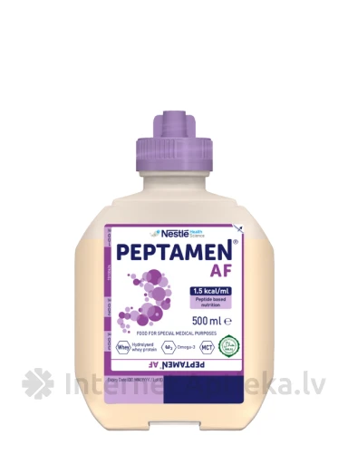 Nestle Peptamen AF neutral Pārtika medicīniskiem nolūkiem, 500 ml | internetaptieka.lv