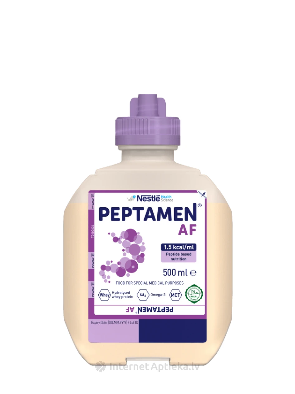 Nestle Peptamen AF neutral Pārtika medicīniskiem nolūkiem, 500 ml | internetaptieka.lv