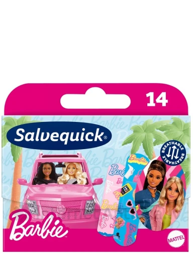 Salvequick plāksteri BARBIE, 14 gb. | internetaptieka.lv