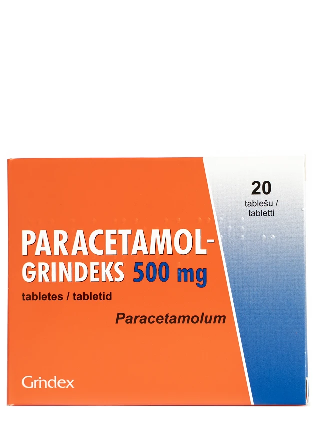 Paracetamol-Grindeks 500 mg tabletes