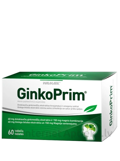 Walmark Ginkoprim 40 мг, 60 таблеток | internetaptieka.lv