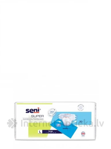 Seni Super Подгузники Large, 30 шт. | internetaptieka.lv