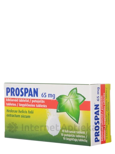 Prospan putojošās tabletes, 10 gb | internetaptieka.lv
