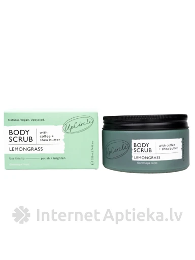 UpCircle kehakoorija sidrunheina, kohvi ja sheavõiga, 220ml | internetaptieka.lv