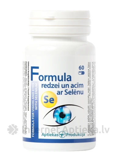 Formula Redzei un acīm ar Selēnu, 60 kapsulas | internetaptieka.lv