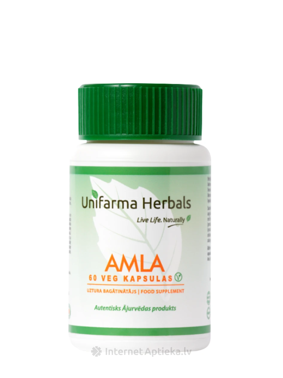 Unifarma Herbals Amla veg капсулы, 60 шт. | internetaptieka.lv