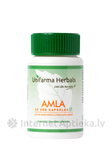 Unifarma Herbals Amla veg капсулы, 60 шт. | internetaptieka.lv