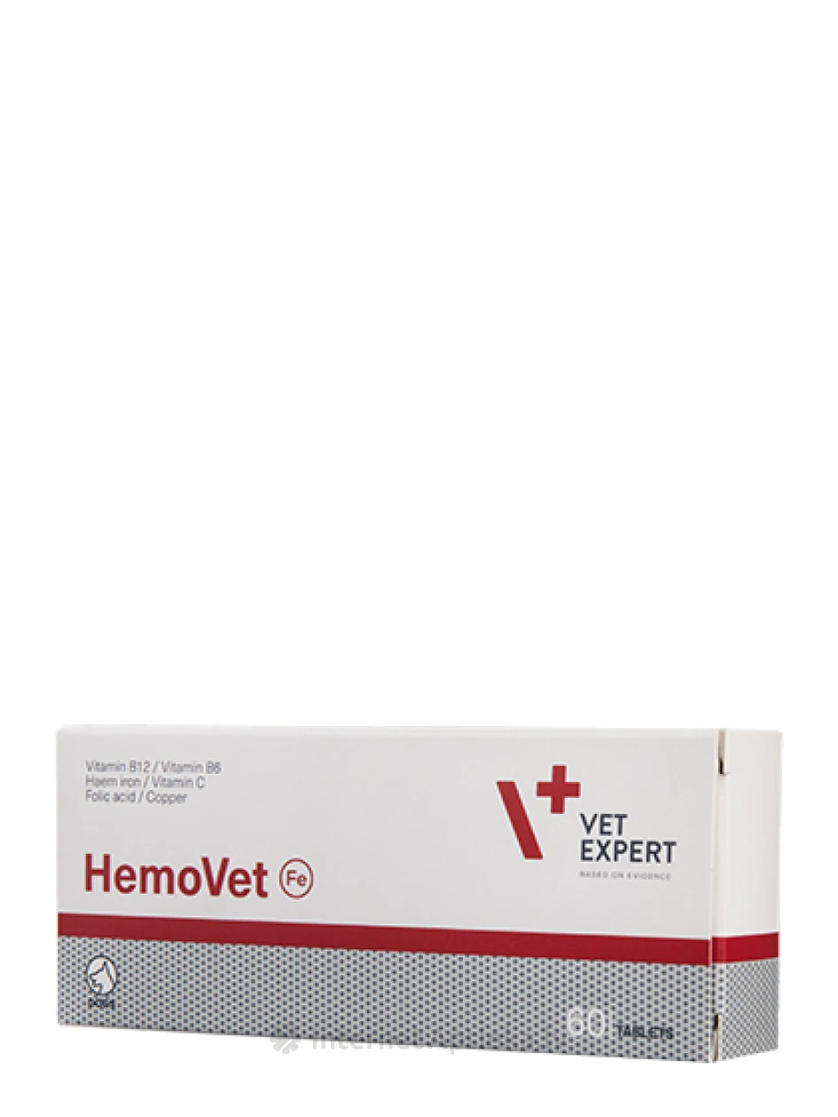 VetExpert HemoVet для собак с анемией 67 мг, 60 таблеток | internetaptieka.lv