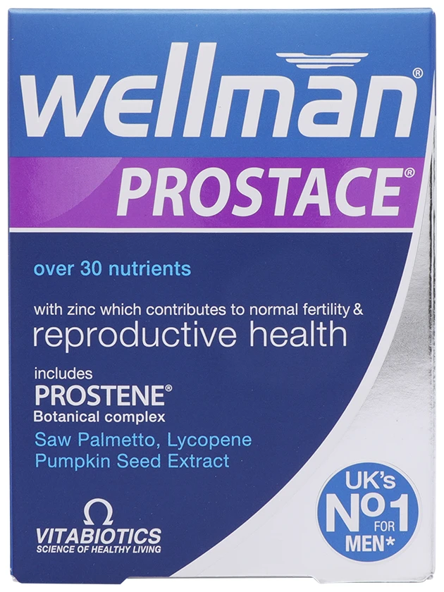 Vitabiotics Wellman Prostace vitamīni vīriešiem, 60 tabletes