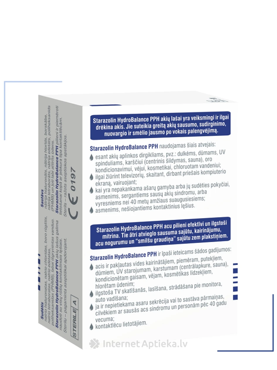 Starazolin HydroBalance silmatilgad, 2 x 5 ml | internetaptieka.lv