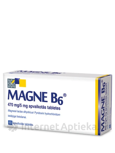 Magne B6 (magnijs B6), 60 tabletes | internetaptieka.lv
