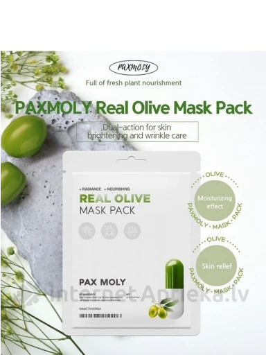 PAX MOLY Real Olive Näomask, 25 ml | internetaptieka.lv