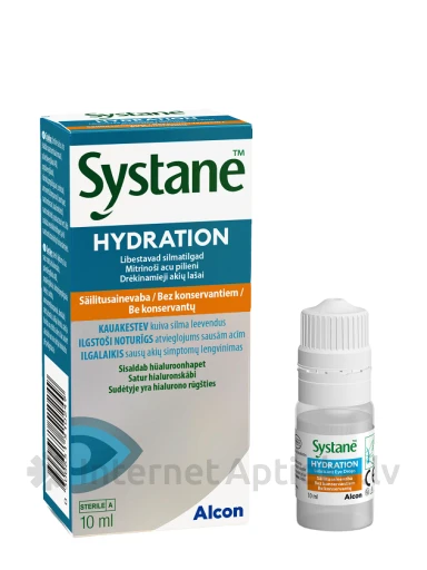 Глазные капли Systane Hydration, 10 мл | internetaptieka.lv