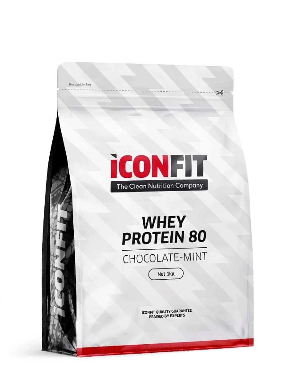 ICONFIT vadakuproteiin 80 šokolaad - piparmündi maitse, 1 kg | internetaptieka.lv
