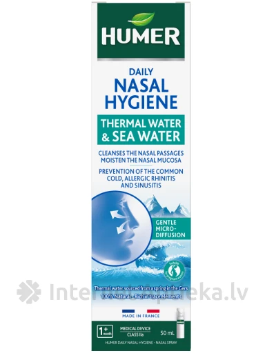 HUMER aerosols deguna dobuma higiēnai ar termālo ūdeni, 50 ml | internetaptieka.lv