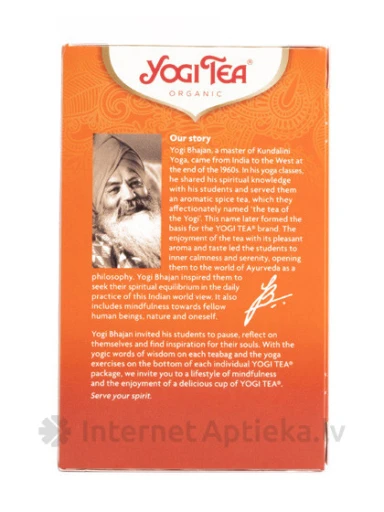 Чай Yogi stomach ease 30.6 г, для желудка, 17 пакетиков | internetaptieka.lv