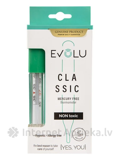 Evolu Classic elavhõbedavaba termomeeter, 1 tk. | internetaptieka.lv