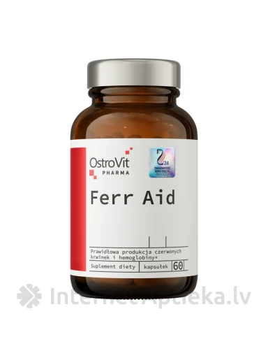 OstroVit Pharma Ferr Aid kapsulas, 60 gb. | internetaptieka.lv