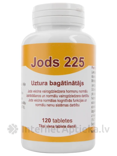 Йод 225, 120 таблеток | internetaptieka.lv