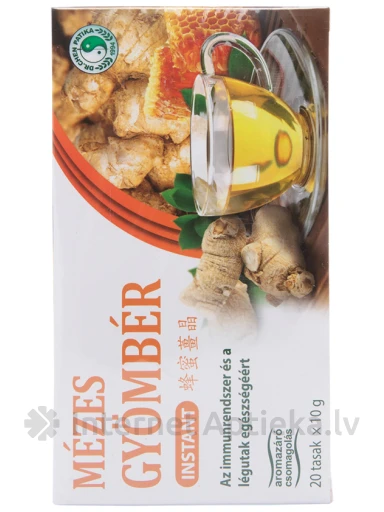 Имбирный чай (мед), 20 пакетиков | internetaptieka.lv