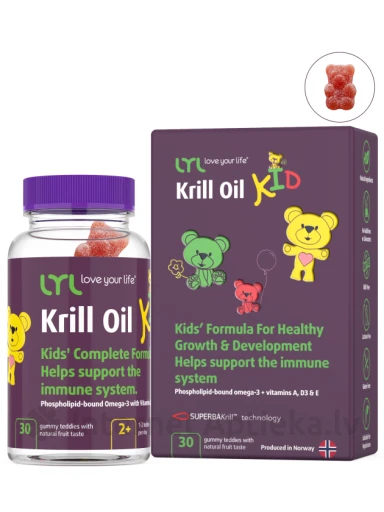 LYL Krill Oil KID, 30 želejas lācīši | internetaptieka.lv