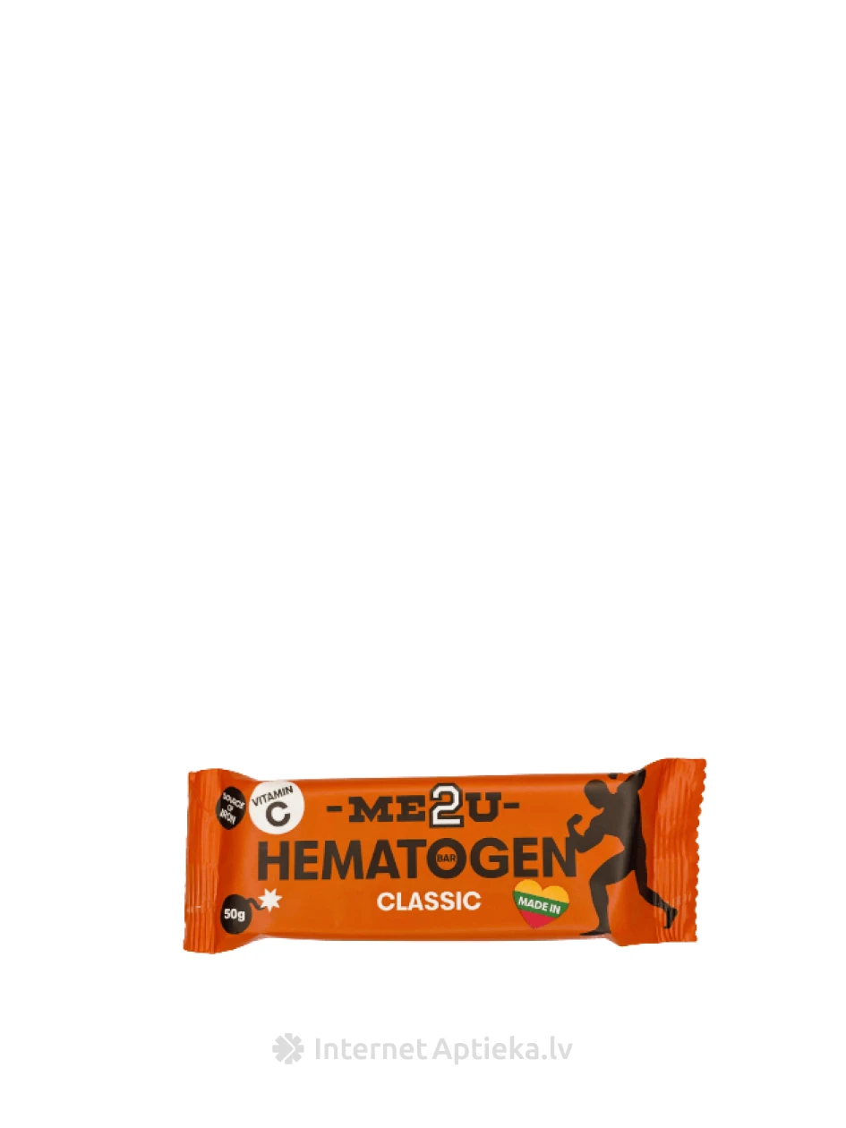 ME2U Hematogen Bar Classic гематоген, 50 г | internetaptieka.lv