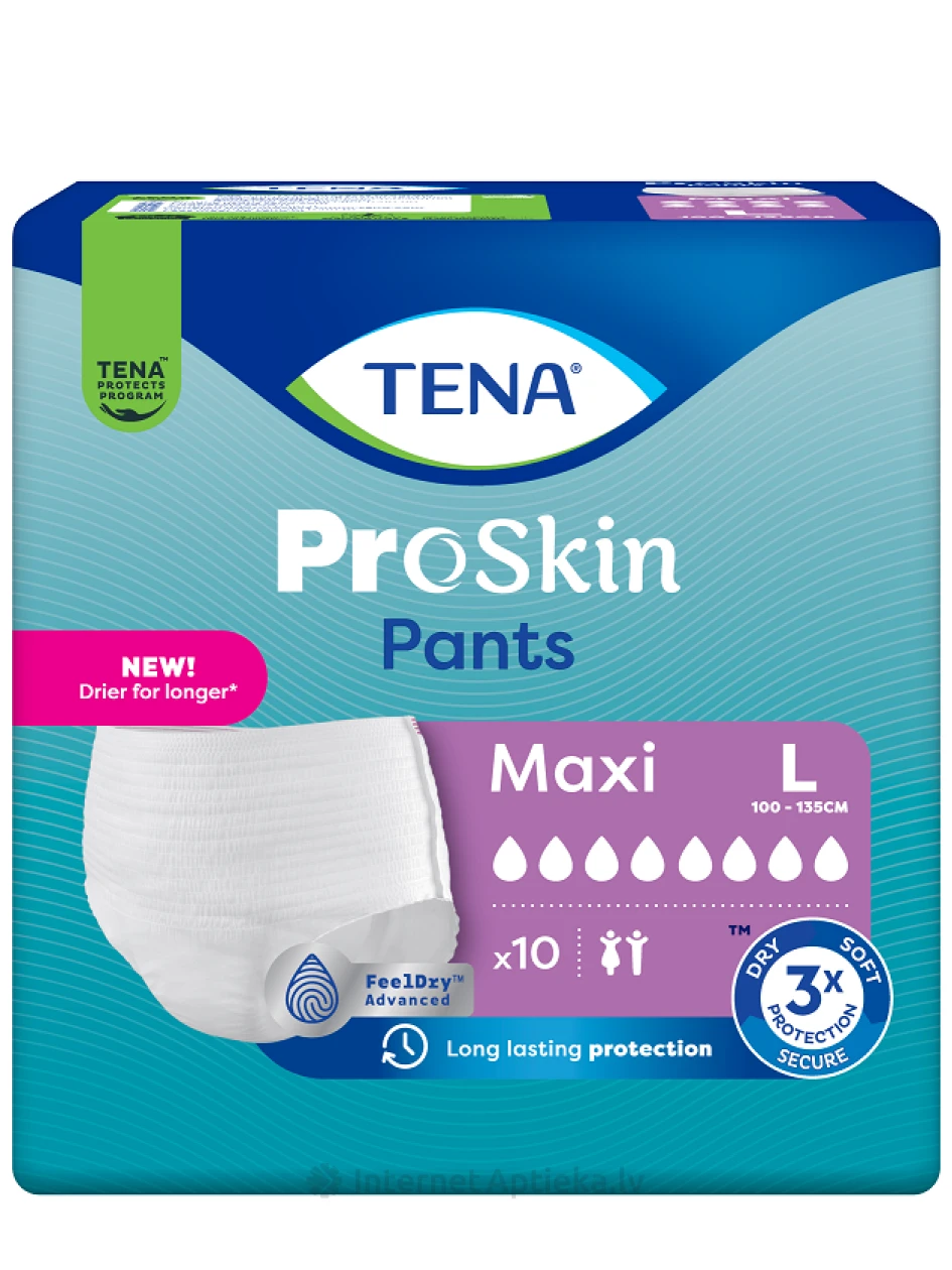 TENA Pants Maxi L aluspüksid, 10 tk. | internetaptieka.lv
