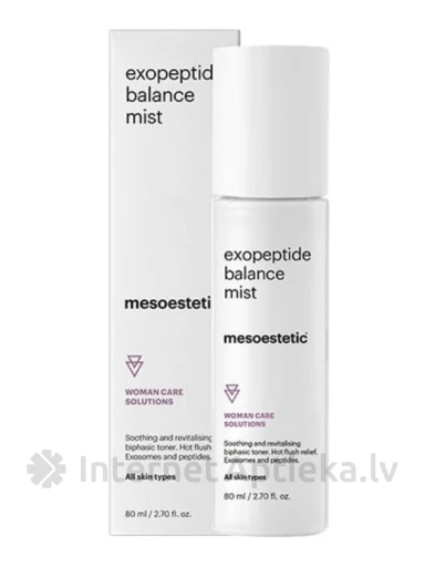 Mesoestetic exopeptide balance mist - raminantis ir revitalizuojantis dvifazis veido purškiklis, 80 ml | internetaptieka.lv