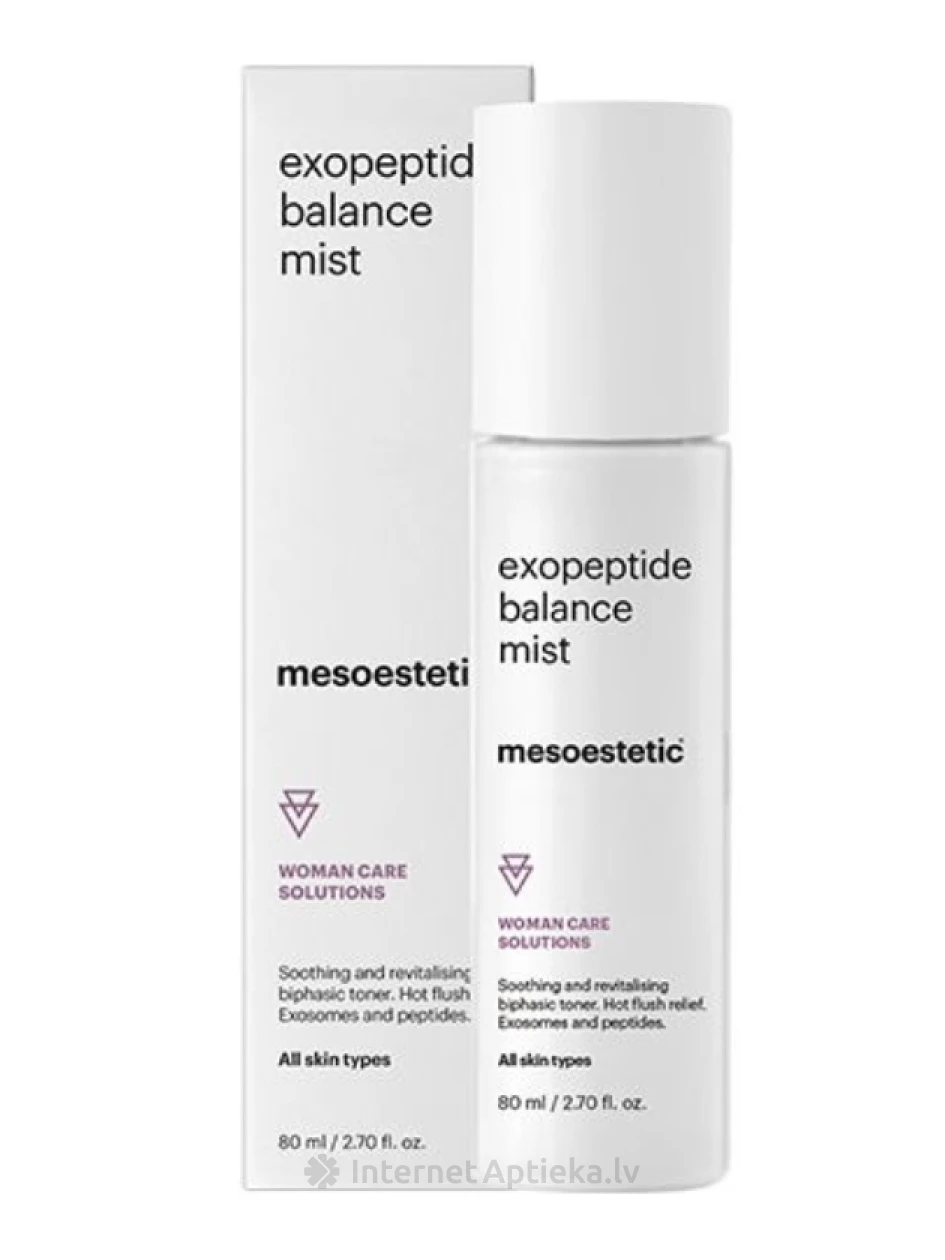 Mesoestetic exopeptide balance mist - raminantis ir revitalizuojantis dvifazis veido purškiklis, 80 ml | internetaptieka.lv