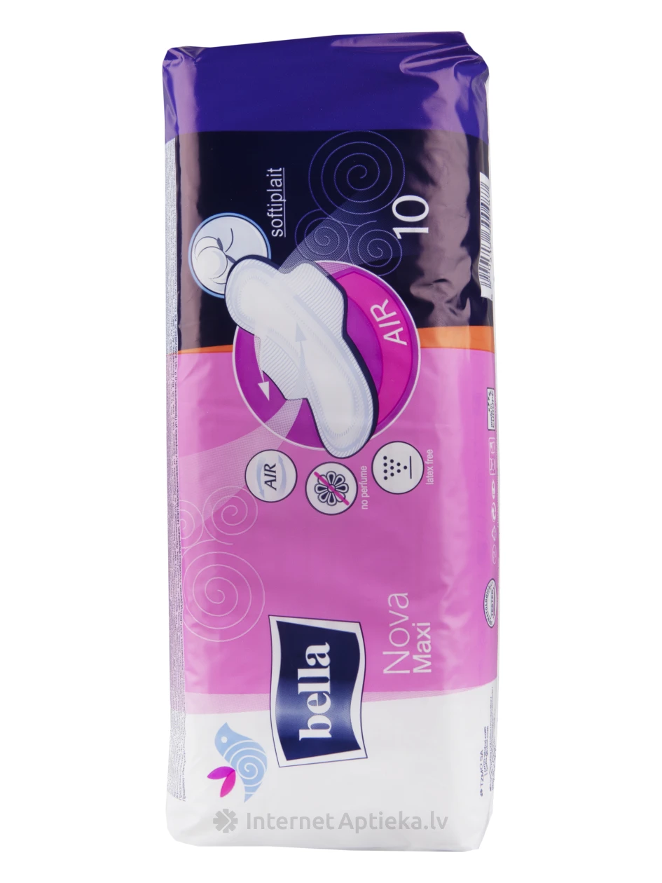 Bella hügieenisidemed Nova Maxi Softiplait, 10 tk. | internetaptieka.lv