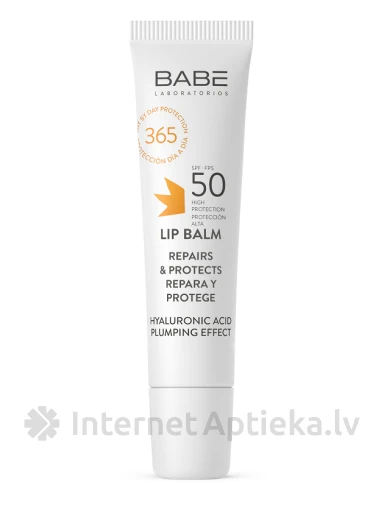 Babē SUN Lūpu balzams SPF50, 15 g | internetaptieka.lv