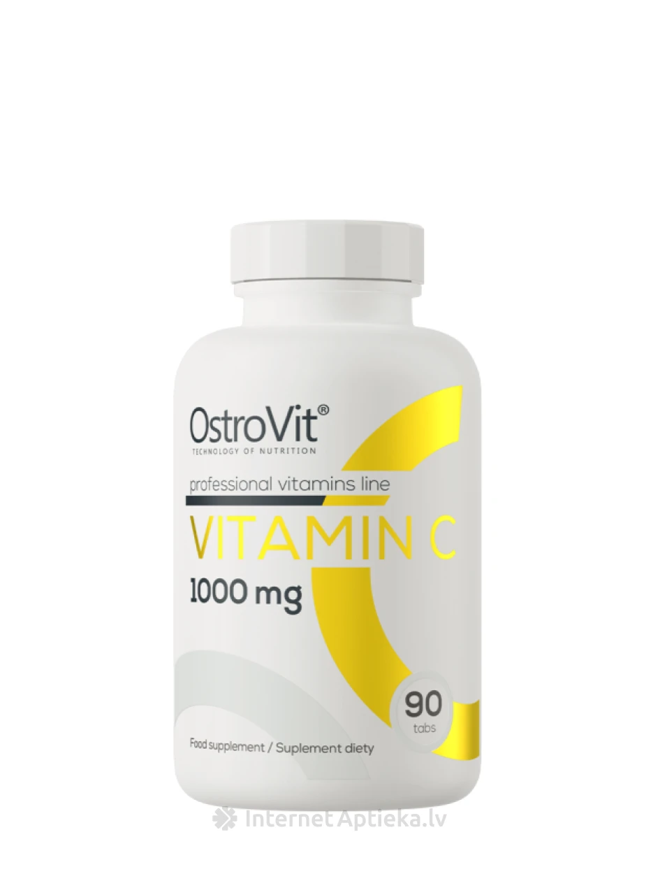 OstroVit Vitamin C tabletes, 90 gb. | internetaptieka.lv