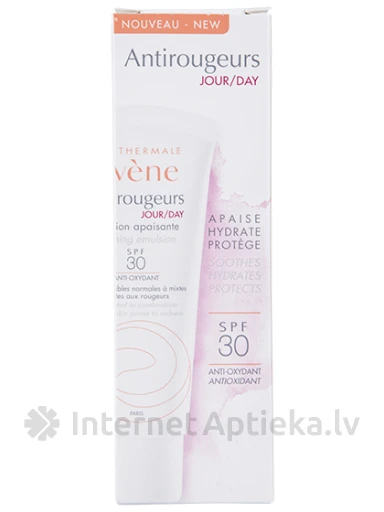 AVENE ANTIROUGEURS NOMIERINOŠA EMULSIJA SPF30, 40 ML | internetaptieka.lv
