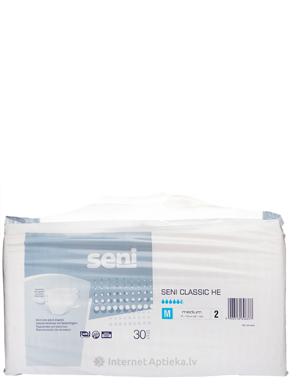 Seni Classic HE Medium Autiņbiksītes, 30 gb. | internetaptieka.lv