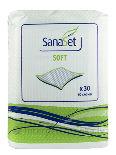 SanaSet paladziņš Soft 60cm x 60cm, 30 gab. | internetaptieka.lv