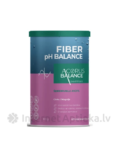 Acorus Balance Fiber pH Balance комплекс клетчатки, 180 г | internetaptieka.lv