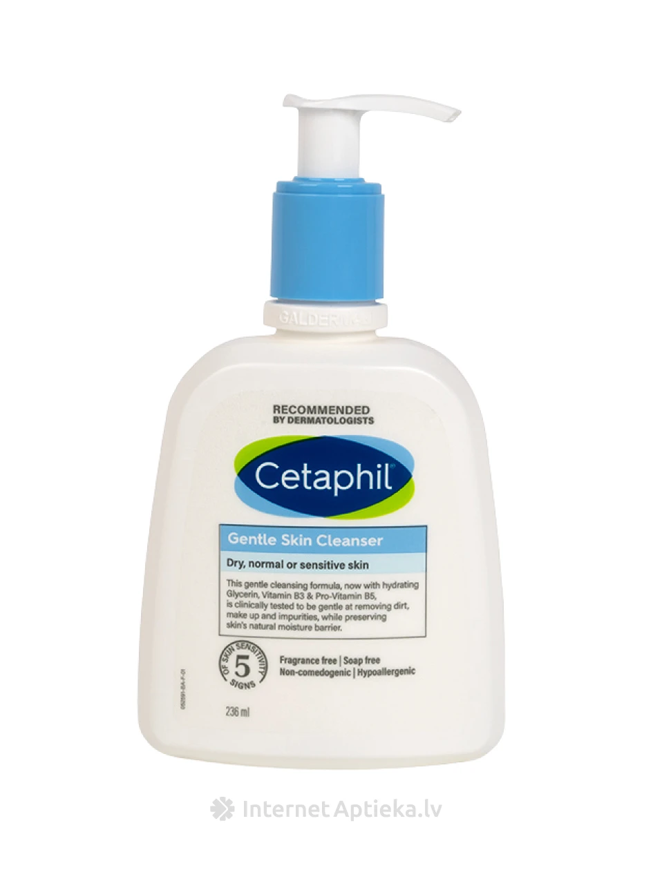 CETAPHIL õrnatoimeline näopuhastusvahend, 236ml | internetaptieka.lv
