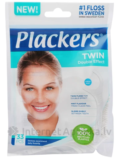 Hambaniit Plackers Twin, 33 tk. | internetaptieka.lv