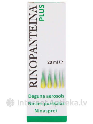 Rinopanteina Plus аэрозоль для носа, 20 мл | internetaptieka.lv