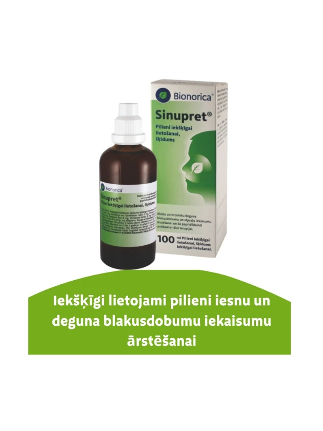 Sinupret pilieni iekšķīgai lietošanai, šķīdums