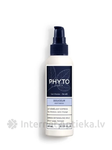 PHYTO SOFTNESS EXPRESS juustesse jäetav lpehmendav piim kõikidele juuksetüüpidele, 150 ml | internetaptieka.lv