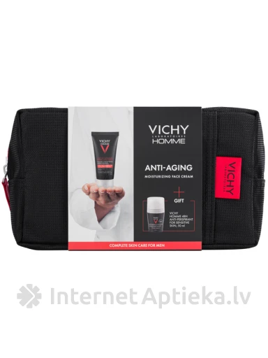 VICHY FOR MEN набор антивозрастной крем + дезодорант, 50 мл + 50 мл | internetaptieka.lv
