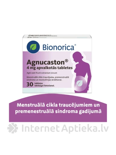 Agnucaston 4 mg, 30 apvalkotās tabletes | internetaptieka.lv