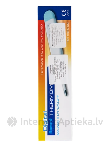 Romed digitālais termometrs ar cietu uzgali, 1 gb. | internetaptieka.lv